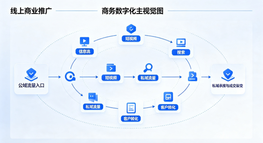 古冶区线上商业推广怎么做？全域流量闭环搭建与低成本转化实战指南